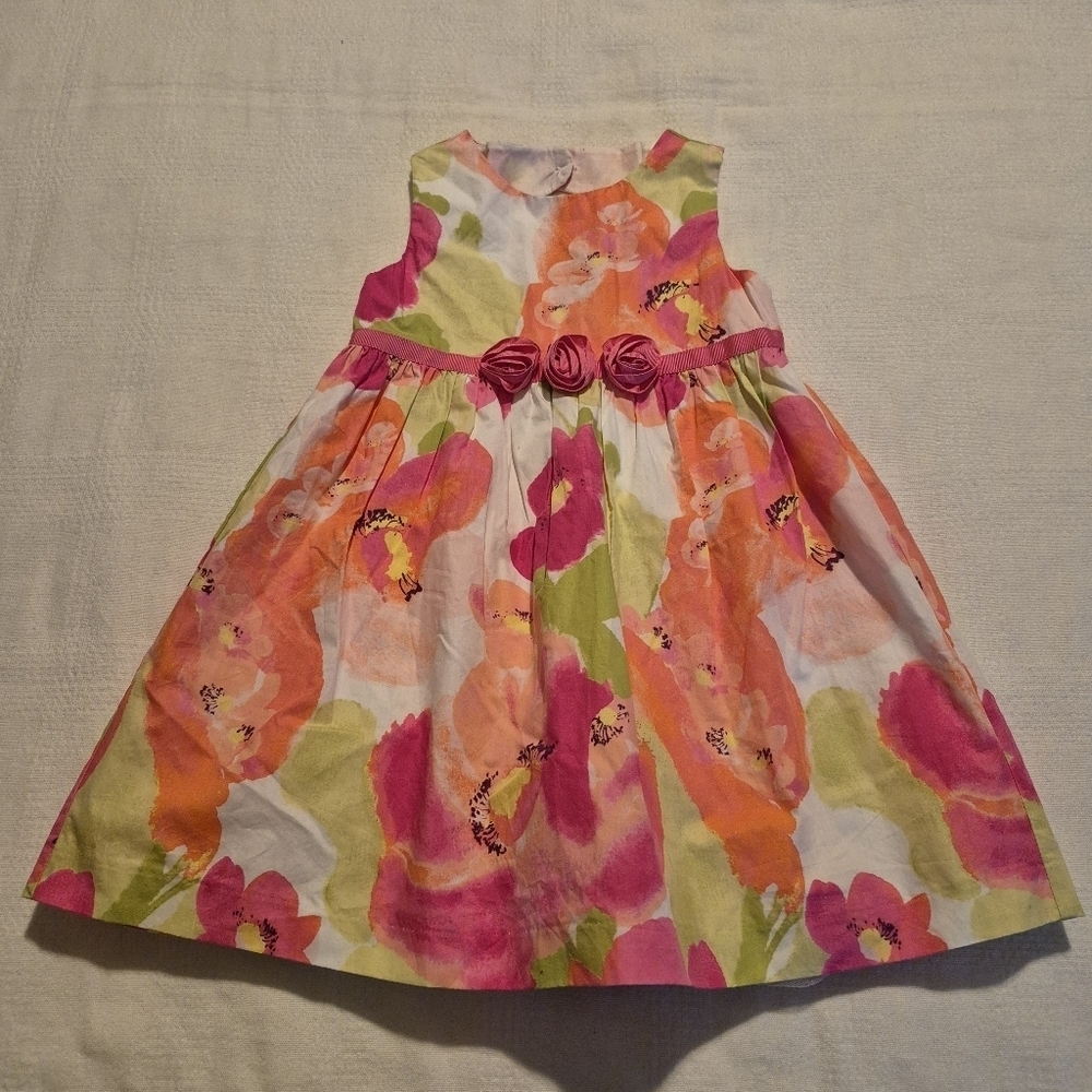 Gymboree girls size 2T Family Brunch line party dress lined & tulle VGUC